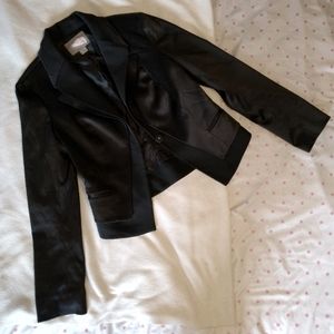 Black silk blazer